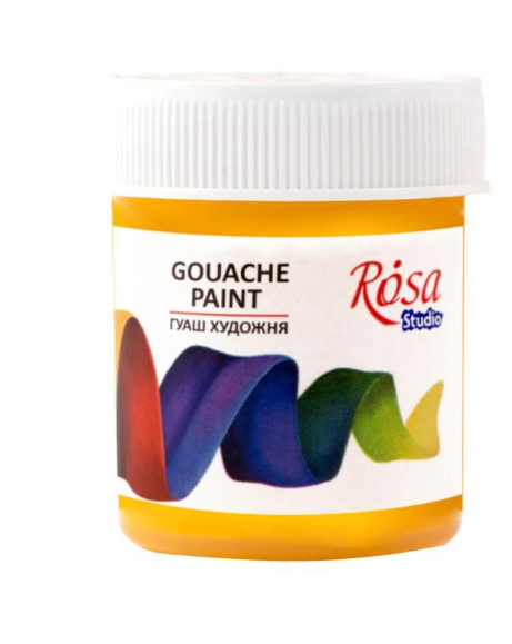 Краска гуашевая ROSA Studio 40 мл Желтый темный (1089)