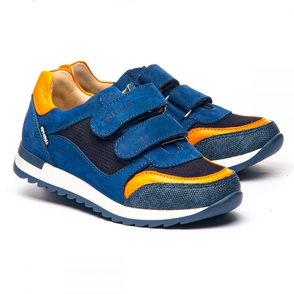 Кроссовки The Leo 1317 для мальчиков р. 30 20 см Синий/Оранжевый