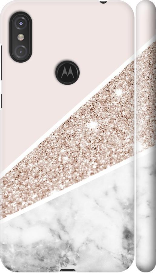 Чехол на Motorola One Power Пастельный мрамор (4342m-1588-42517)