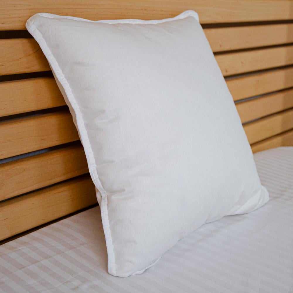 Подушка пухова преміум якості YouStar сатин пружна 40x40 см Білий (psat-40x40-p50-white)