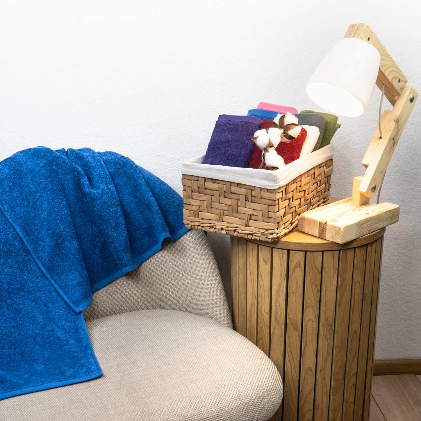 Набір рушників махрових GM Textile 50х90 см/70х140 см 2 шт. Синій (400k140i90-blue) - фото 7