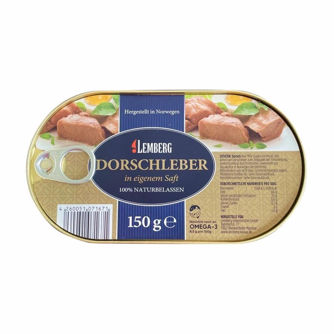 Печень трески Lemberg Dorhleber 150 г