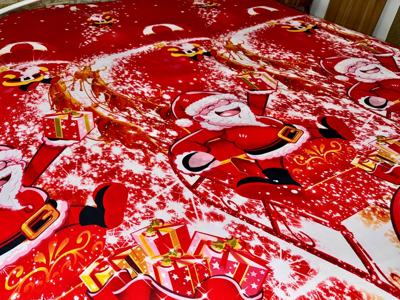 Простыня на резинке сатин Новогоднее настроение 160х200 см (S-NY-1/-160) - фото 4 Простыня на резинке сатин Новогоднее настроение 160х200 см (S-NY-1/-160) - фото 4