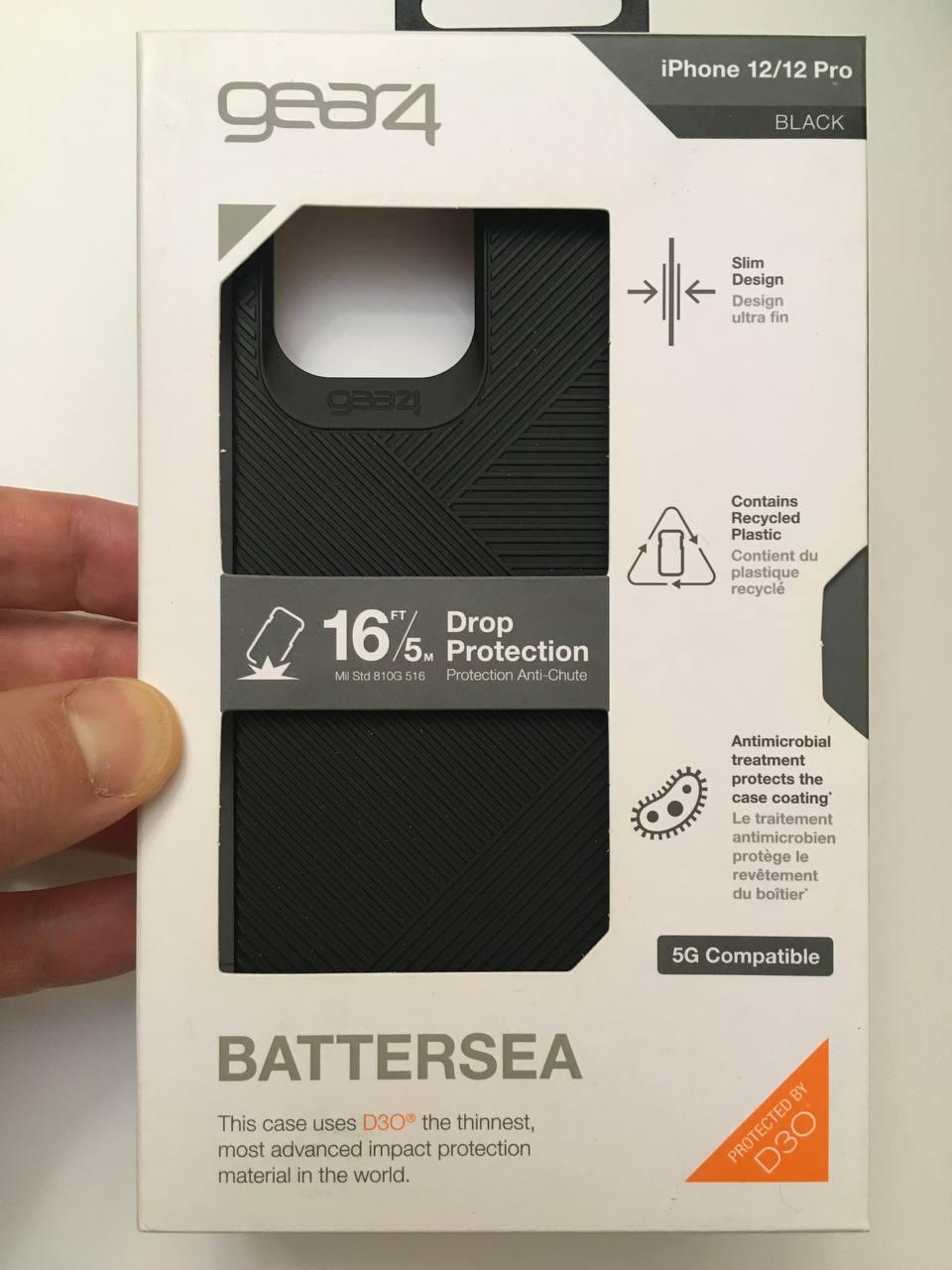 Противоударный милитари тактический чехол Gear4 Battersea D3O для Iphone 12/12 Pro (6.1") Black - фото 3