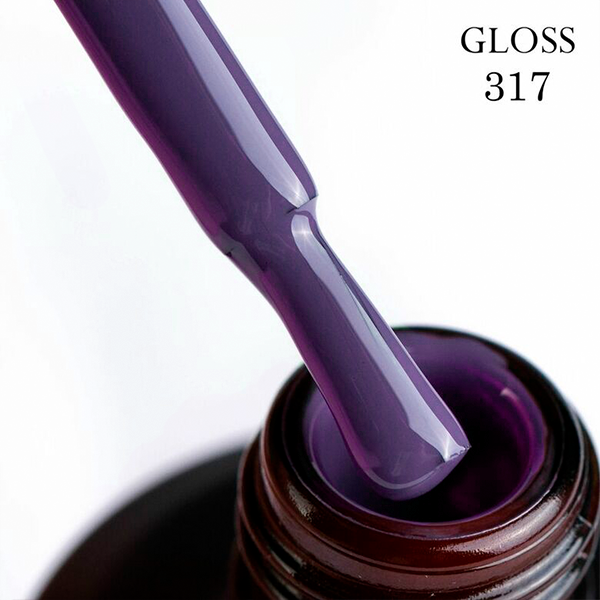 Гель-лак GLOSS 317 11 мл Приглушений фіолетовий (8466344)