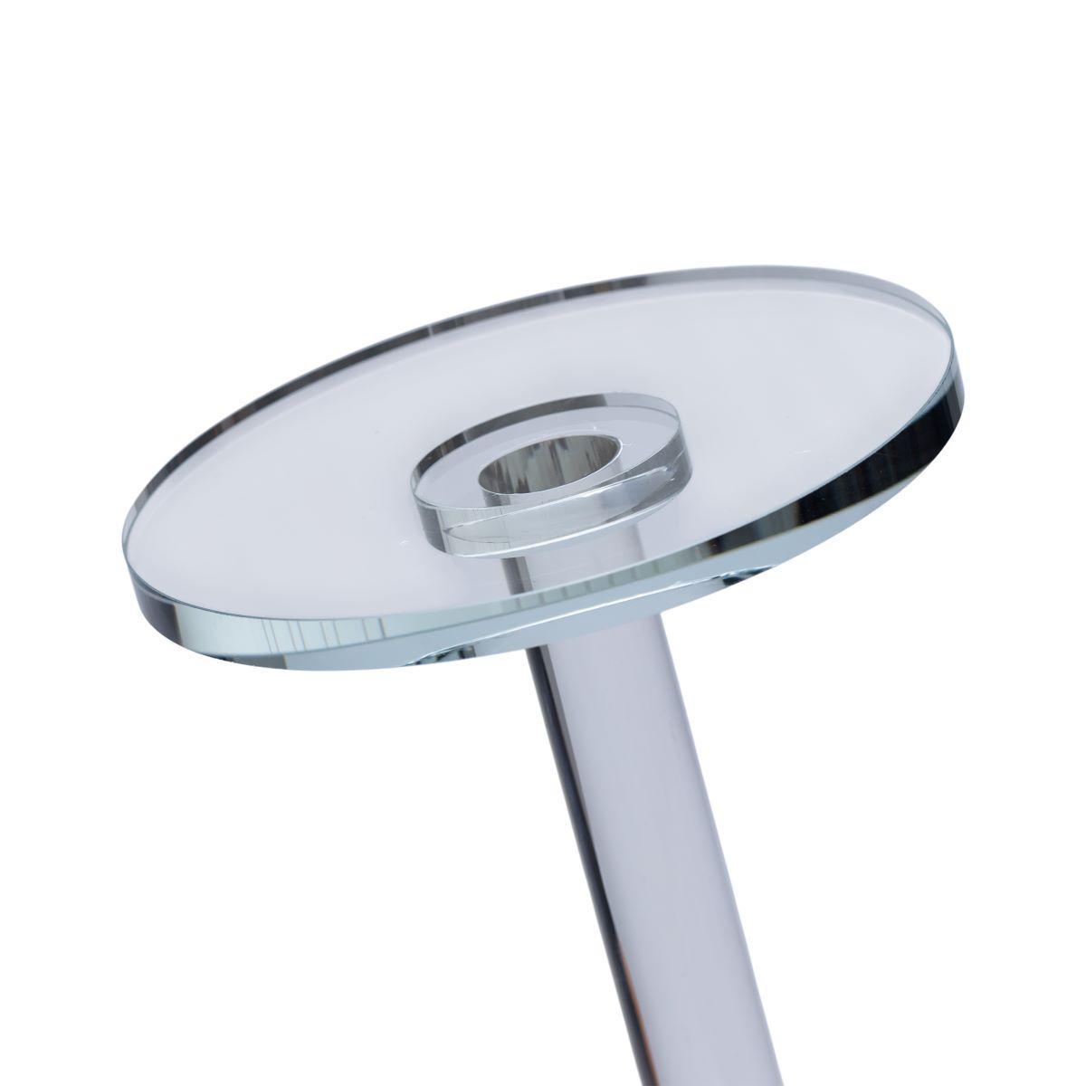 Тортовница круглая стеклянная на ножке HP-4-68M 12х18 см (A-034106) - фото 4