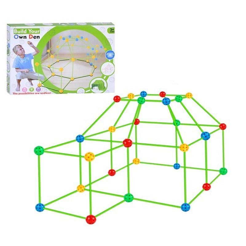Конструктор детский Build your own den 2020-46 каркас/шарики/палочки (59278)
