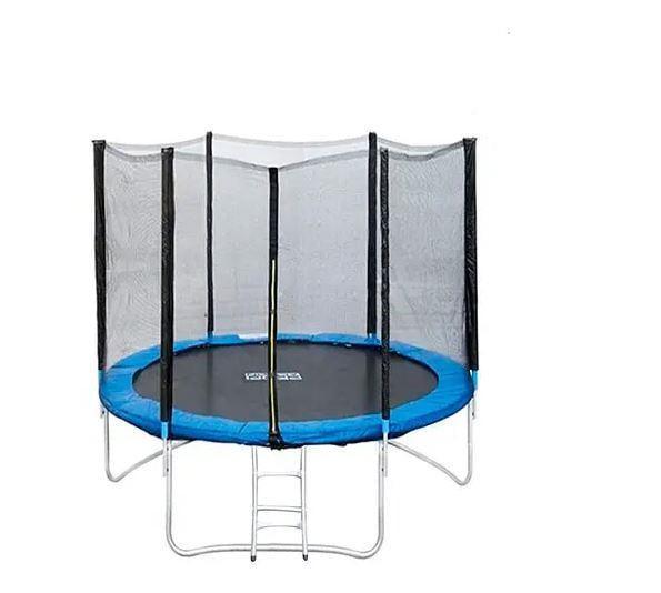 Батут на пружинах Profi MS 0496 с лестницей и сеткой d 244 см
