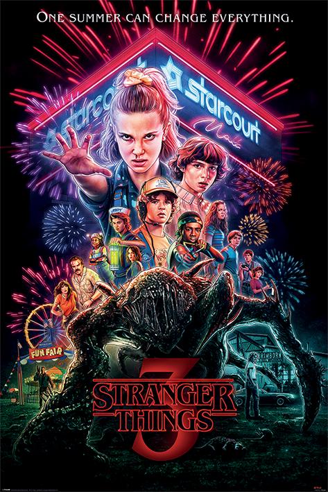 Постер плакат Дивні Дива Літо 85/Stranger Things Summer of 85 61x91,5 см