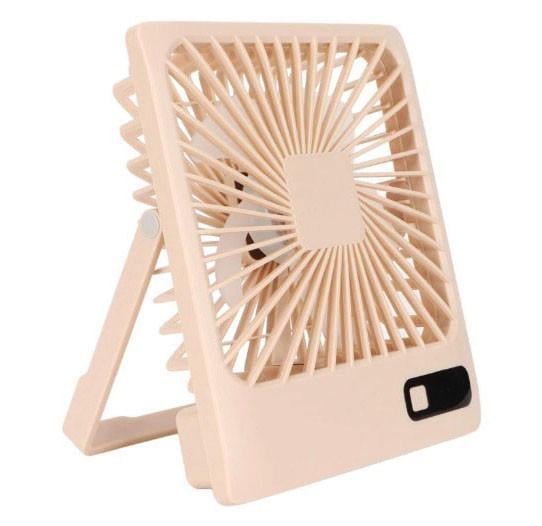 Вентилятор мини квадратный Desktop stand fan настольный аккумуляторный (2576183251)
