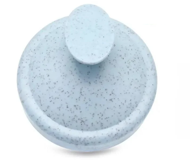 Щетка для мытья волос и массажа головы силиконовая 7,7х6,7 см Голубой (86052154)