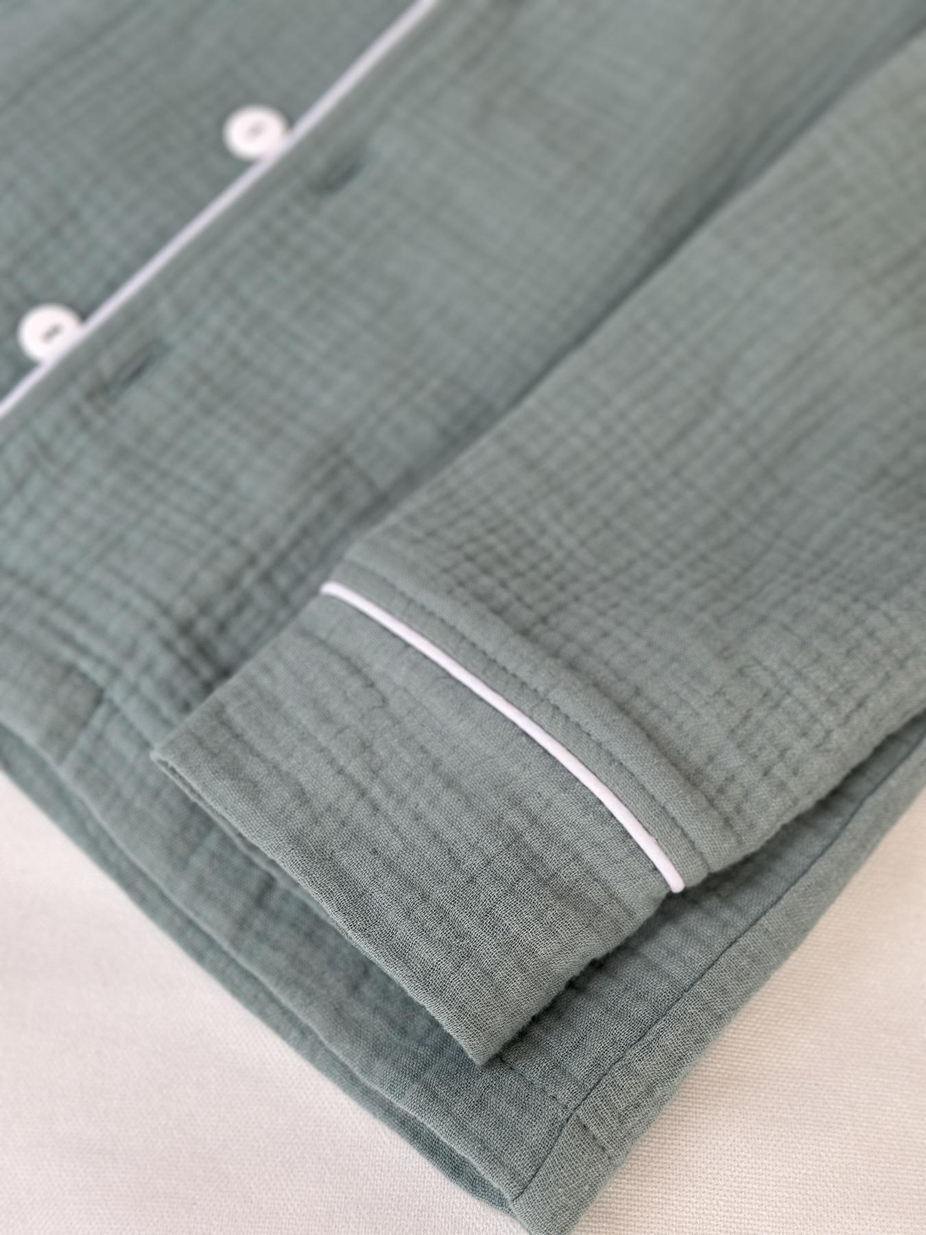 Рубашка женская COSY пижамная с длинным рукавом 2XL Эвкалиптовый (VIMUЕ0900) - фото 6 Рубашка женская COSY пижамная с длинным рукавом 2XL Эвкалиптовый (VIMUЕ0900) - фото 6