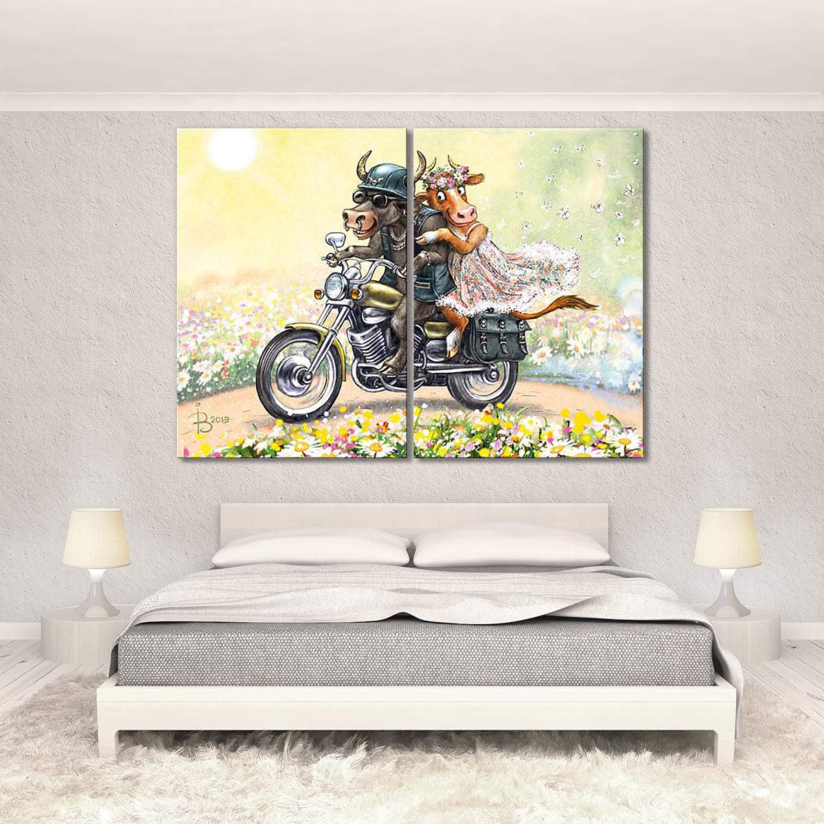 Модульная картина Прокачу с ветерком 2 модуля 40х60 см