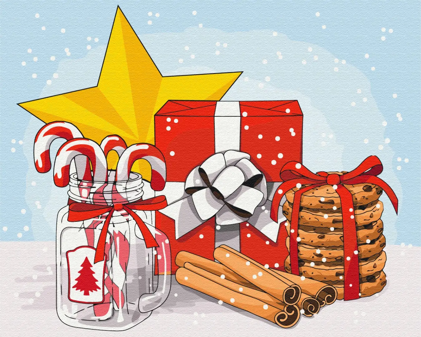 Картина по номерам Brushme Праздничный набор 40x50 см (BSM-B52743) Картина по номерам Brushme Праздничный набор 40x50 см (BSM-B52743)