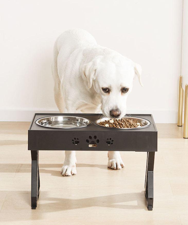 Миска двойная для собак ELS PET 2х1,3 л на подставке с регулируемой высотой Черный (1576021997) - фото 7 Миска двойная для собак ELS PET 2х1,3 л на подставке с регулируемой высотой Черный (1576021997) - фото 7