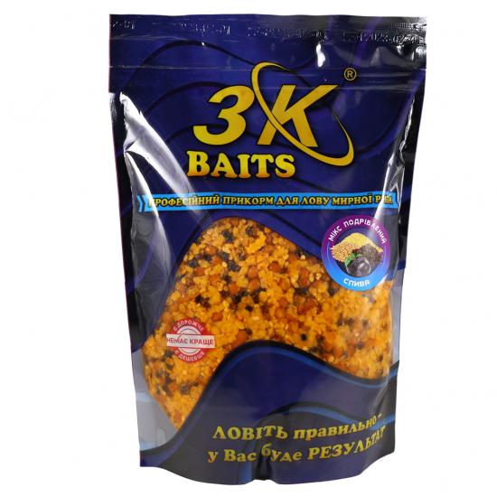 Прикорм 3KBaits Дробленый Зерновой микс Слива 1000 г (3KB1504) - фото 1 Прикорм 3KBaits Дробленый Зерновой микс Слива 1000 г (3KB1504) - фото 1