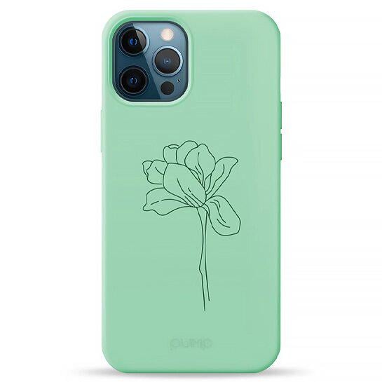 Чохол Pump Silicone Minimalistic Case для iPhone 12 Pro Max Bloom Flower З малюнком Зелений