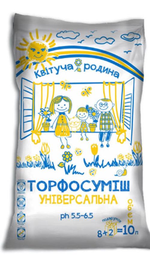 Торфосмесь Цветущая Семья универсальная 10 л (755)