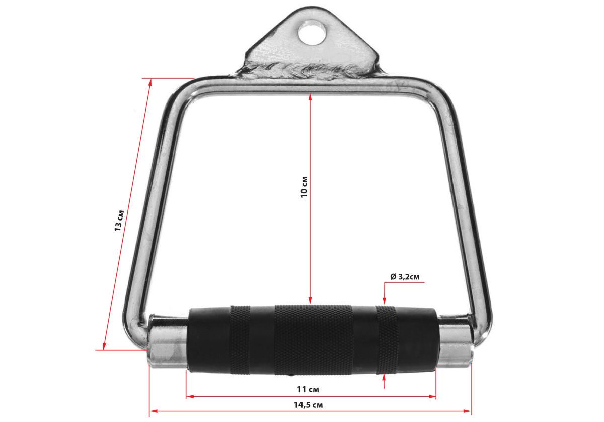 Ручка для тяги EasyFit резиновая закрытая (EF-8095) - фото 4 Ручка для тяги EasyFit резиновая закрытая (EF-8095) - фото 4