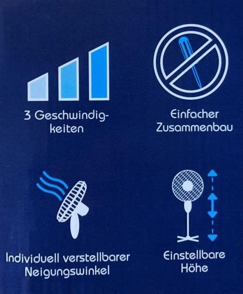 Вентилятор підлоговий Standventilator для дому та офісу 3 швидкості 40 см 60 Вт - фото 2