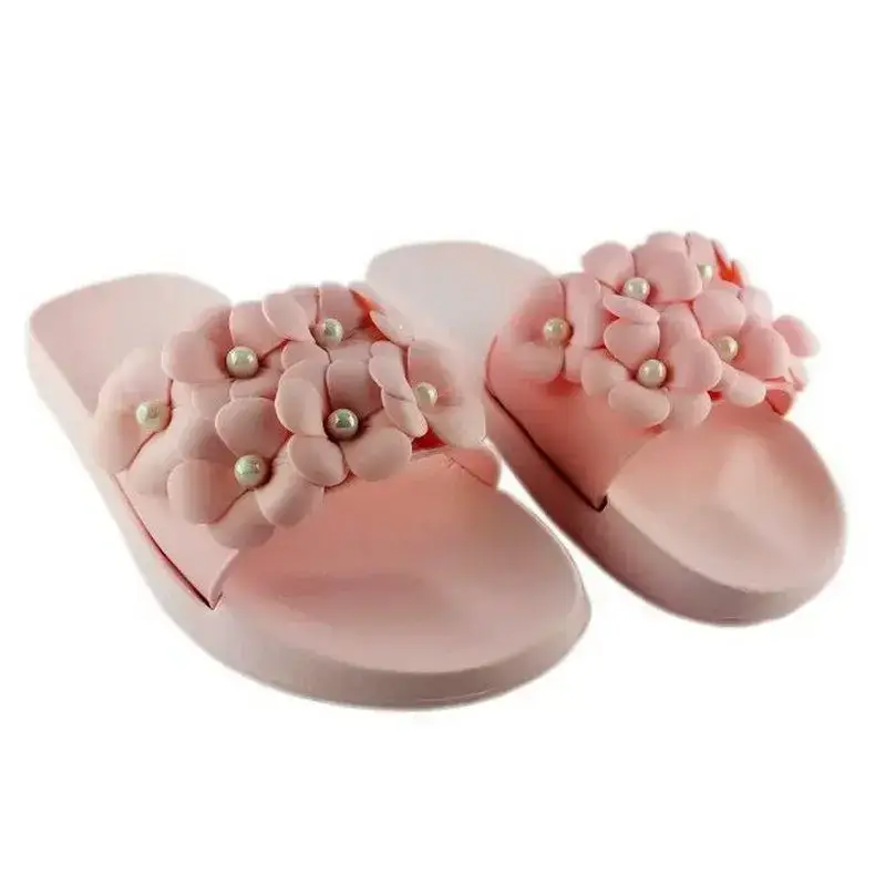 Шлепанцы женские gipanis с цветами 22,5-23 см р. 36 Розовый (45-7-36)