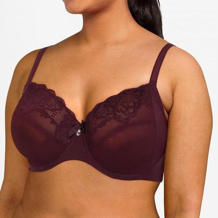 Бюстгальтер на большую грудь Chantelle 90Е Марсала (67610porto)