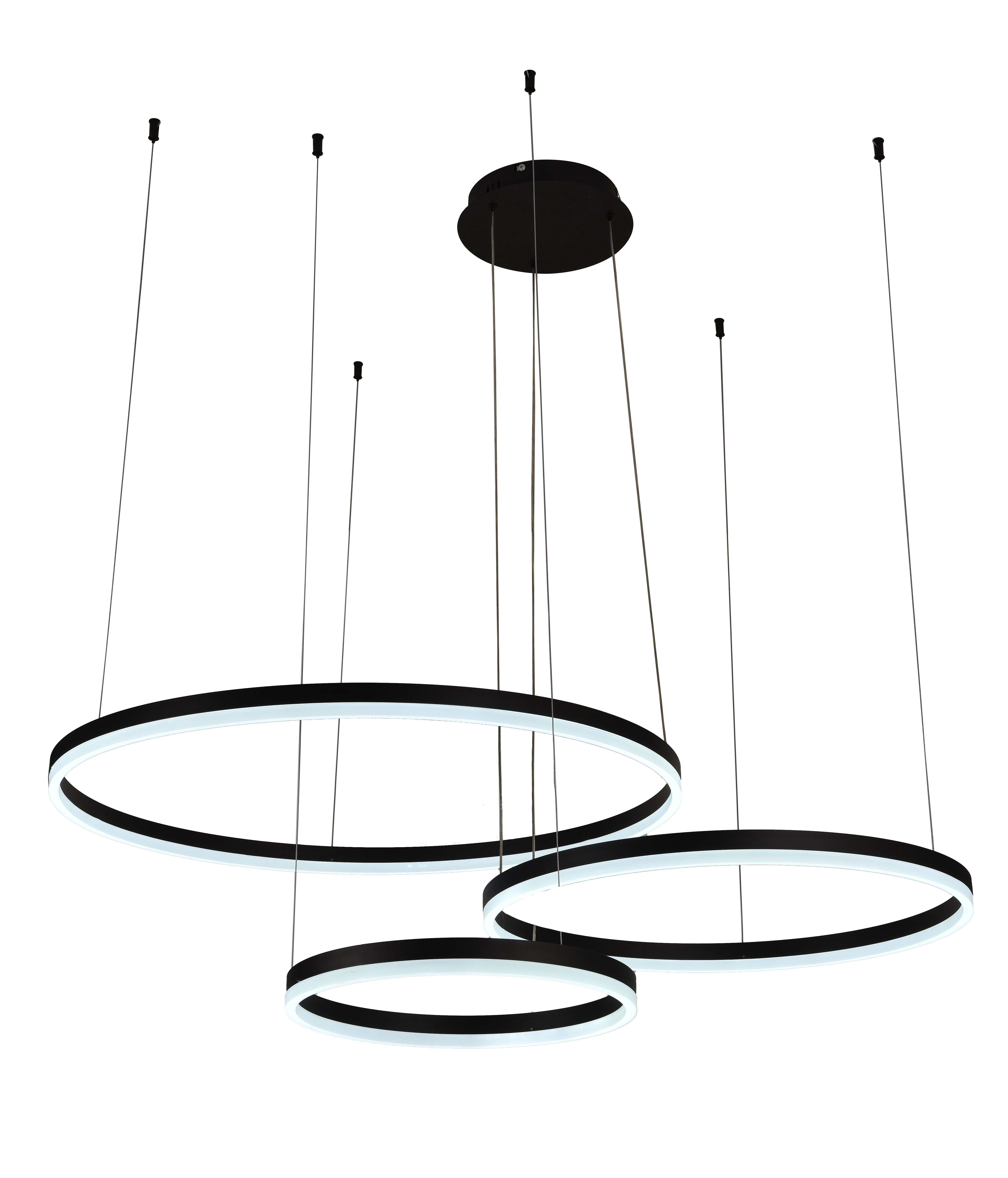 Люстра светодиодная Valeso подвесная (V QQD3037 BK)