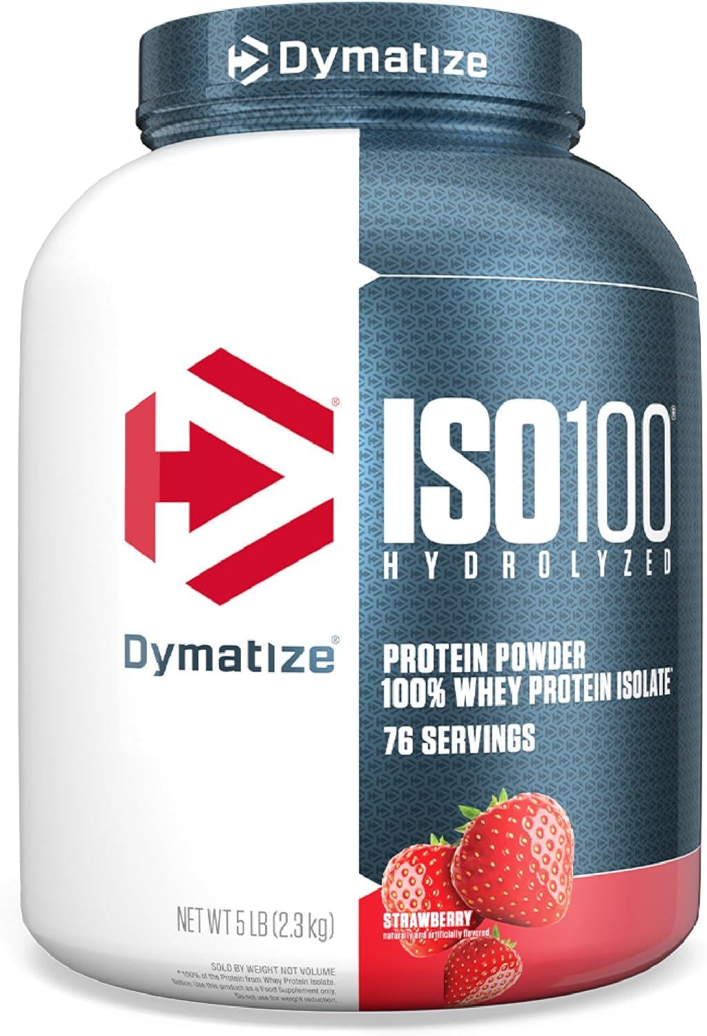 Изолят сывороточного протеина Dymatize nutrition ISO 100 Strawberry 2270 г