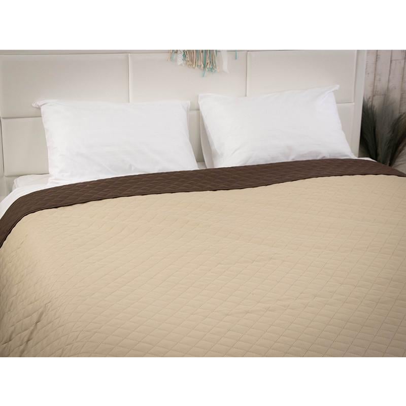 Покривало двостороннє Руно Барселона 150x212 см Шоколадний/Молочний (28092393) - фото 8 Покривало двостороннє Руно Барселона 150x212 см Шоколадний/Молочний (28092393) - фото 8