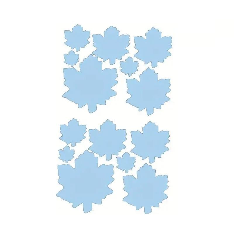 Термоаплікація на одяг Листя 25,5х15 см Блакитний небо (2743843861)