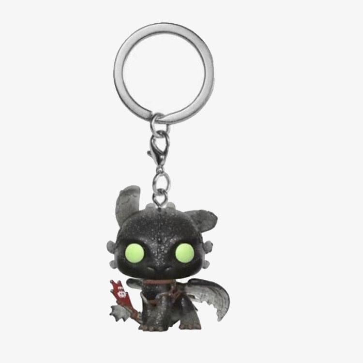 Игрушка-брелок детская Funko Pop Как приручить Дракона Беззубик 5 см Черный (арт EPC15216M)