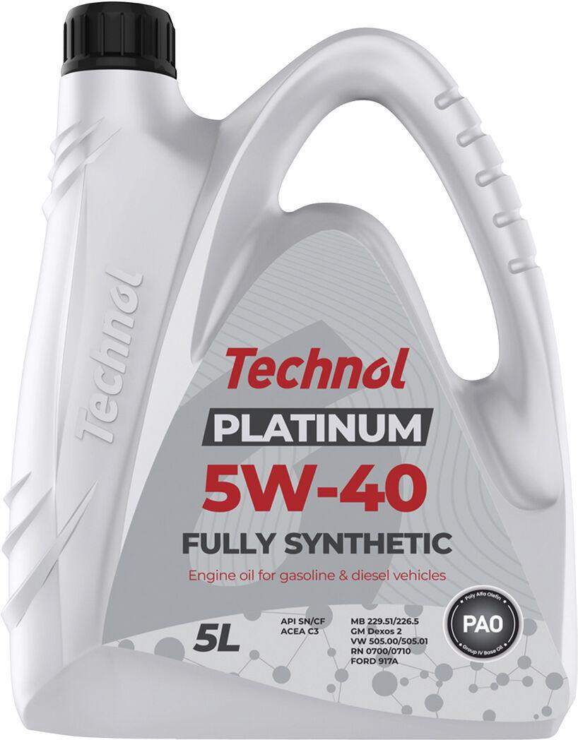 Моторне мастило бензин/дизель Technol 5W-40 Platinum 5 л