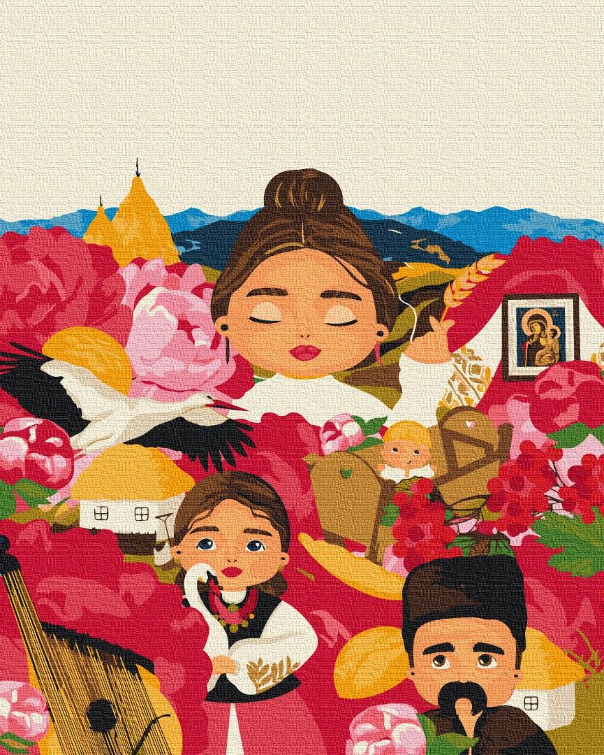 Картина по номерам BrushMe Украинские традиции Лили Демачкович 40x50 см (BS53231) Картина по номерам BrushMe Украинские традиции Лили Демачкович 40x50 см (BS53231)