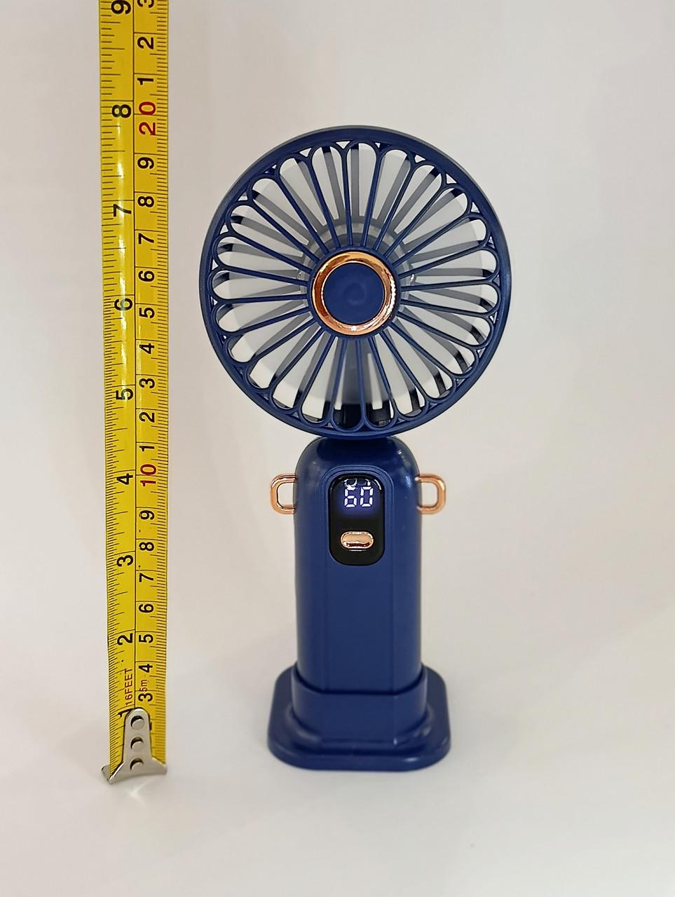 Вентилятор міні на акумуляторі Синій - фото 3 Вентилятор міні на акумуляторі Синій - фото 3