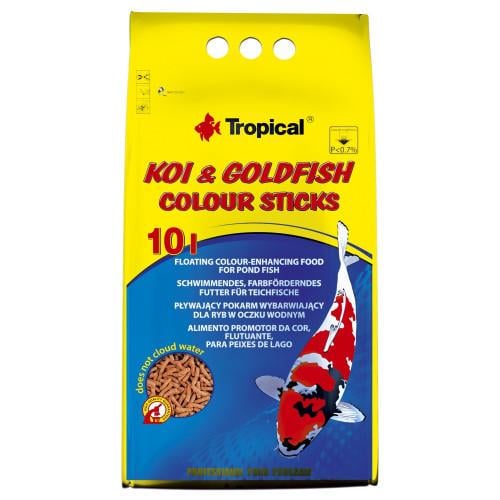 Сухой корм Tropical Koi & Goldfish Colour Sticks для прудовых рыб 800 г