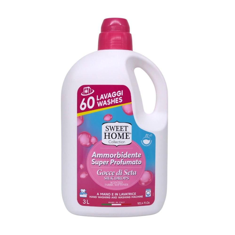Кондиціонер для прання концентрований Sweet Home SILK DROPS 3 л 60 прань (НФ-00008277)