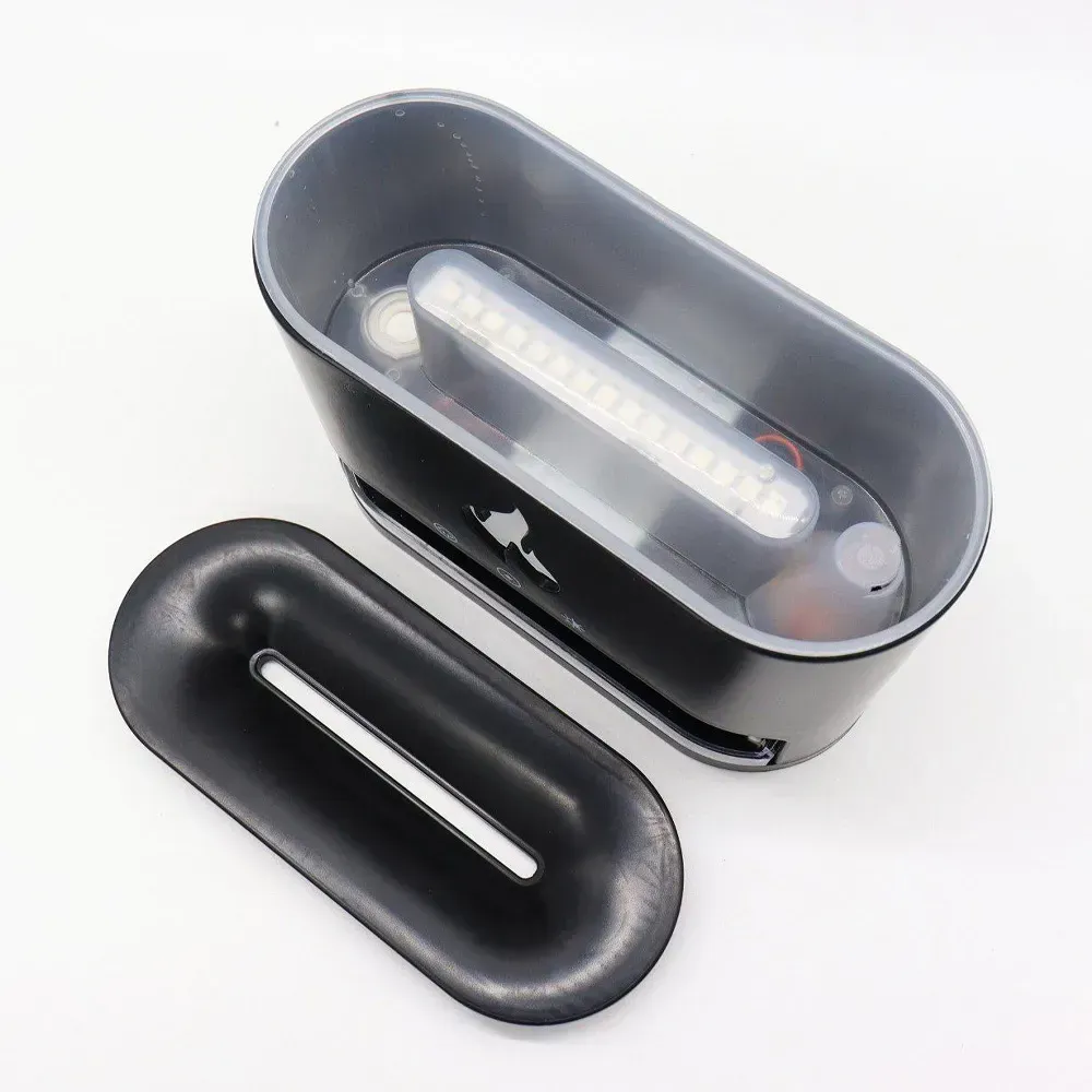 Увлажнитель воздуха соляная лампа 3в1 с USB и эффектом пламени Черный (234572287) - фото 10