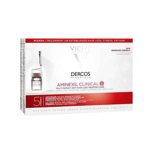 Комплексное средство против выпадения волос для женщин Vichy Dercos Aminexil Clinical