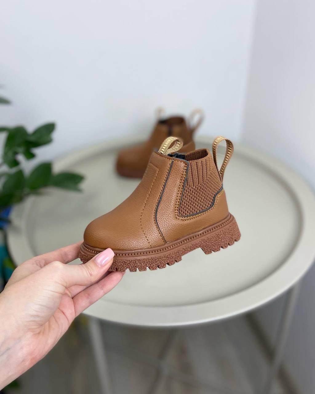 Ботинки детские осенние 1112 р. 21 Коричневый (23181844) - фото 3 Ботинки детские осенние 1112 р. 21 Коричневый (23181844) - фото 3