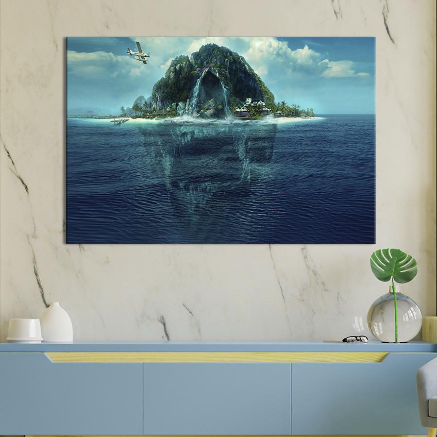 Картина на холсте Остров фантазий 75x50 см (1475-1)