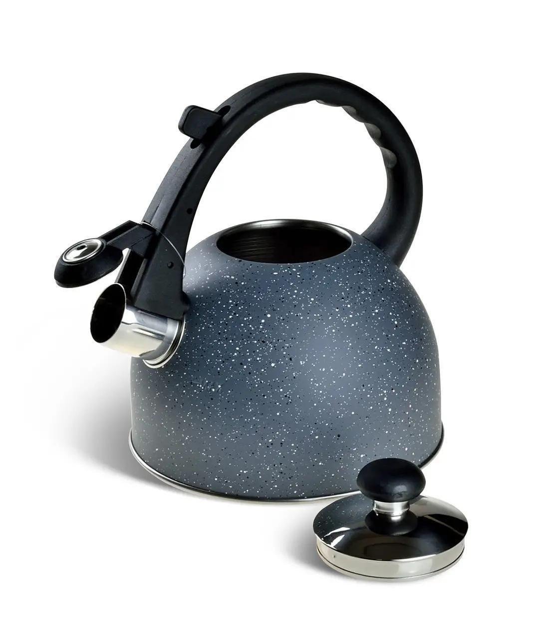 Чайник зі свистком для індукційної плити Edenberg EB-1973 1,5 л Сірий (2530556636) - фото 2
