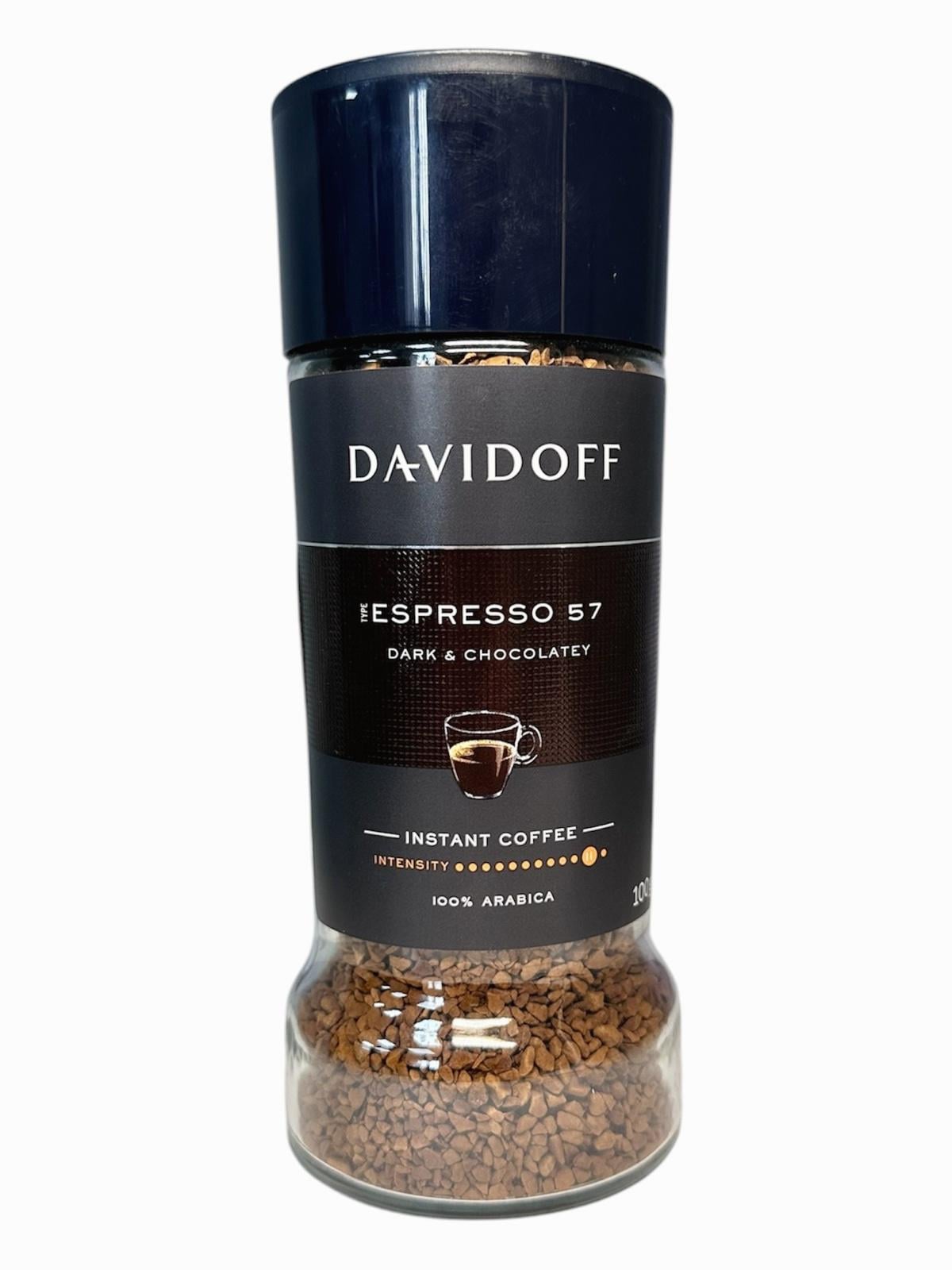 Кофе Davidoff Espresso 57 Dark&chocolatey растворимый 100 г в стеклянной банке (366)