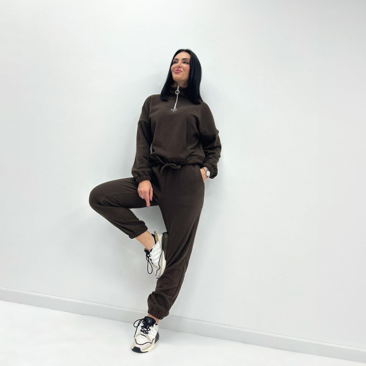 Костюм женский Street р. 42-44 Шоколадный (7943-фг)