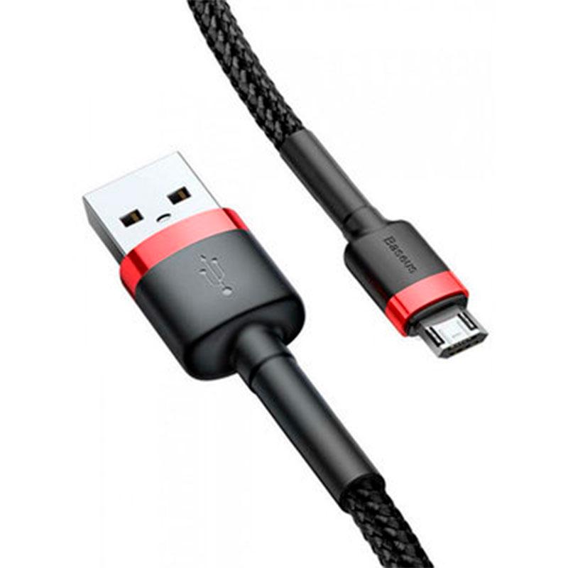 Кабель BASEUS Cafule MicroUSB CAUKLF-C91 2 м Black/Red (62259-0616) - фото 2