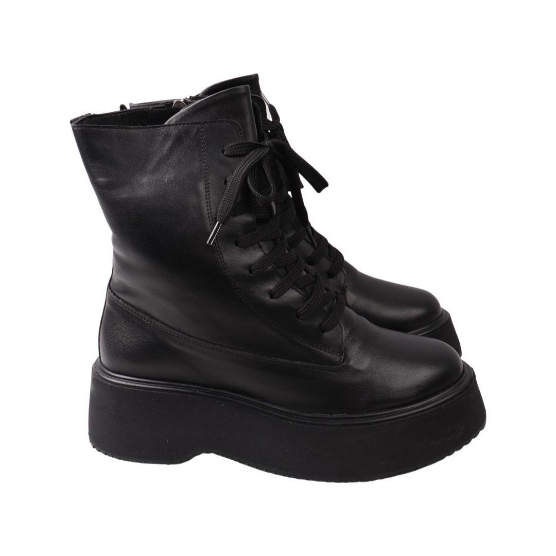 Ботинки женские AQUAMARIN натуральная кожа р. 40 Черный (2064-22ZHC)