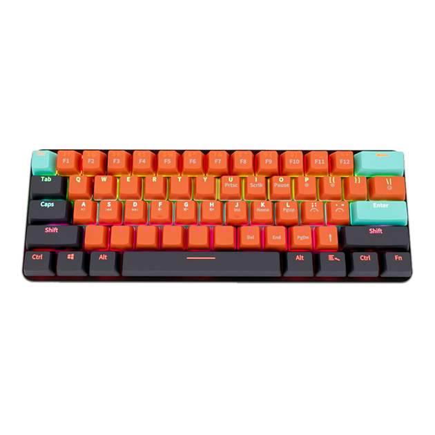 Клавиатура механическая игровая Mukai MKA610B, 60% 61 клавиша с подсветкой RGB Red Switch Hot Swap USB-C (KEYB-MUKAI-MKA610B-RD)