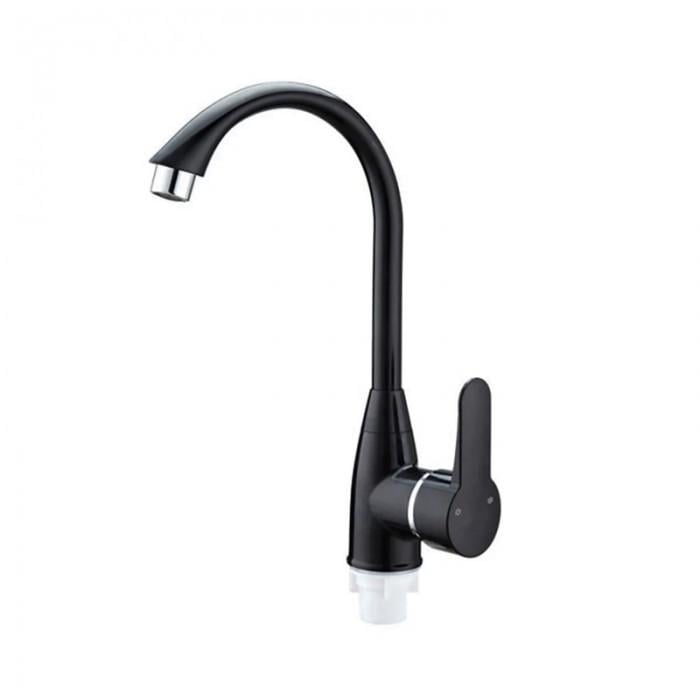 Смеситель для кухни SLAT SLT-C011B 1036011 однорычажный Черный (102708)