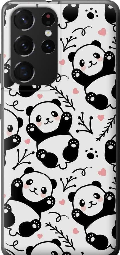 Чехол на Samsung Galaxy S21 Ultra (5G) Панды (4318u-2116-42517)