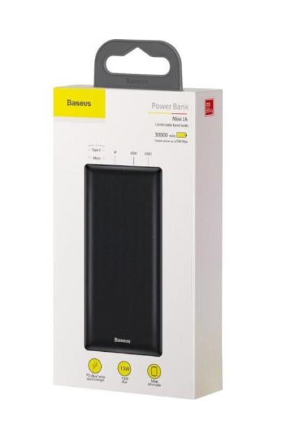 Повербанк BASEUS Mini JA 30000 mAh 15W PD Black - фото 5