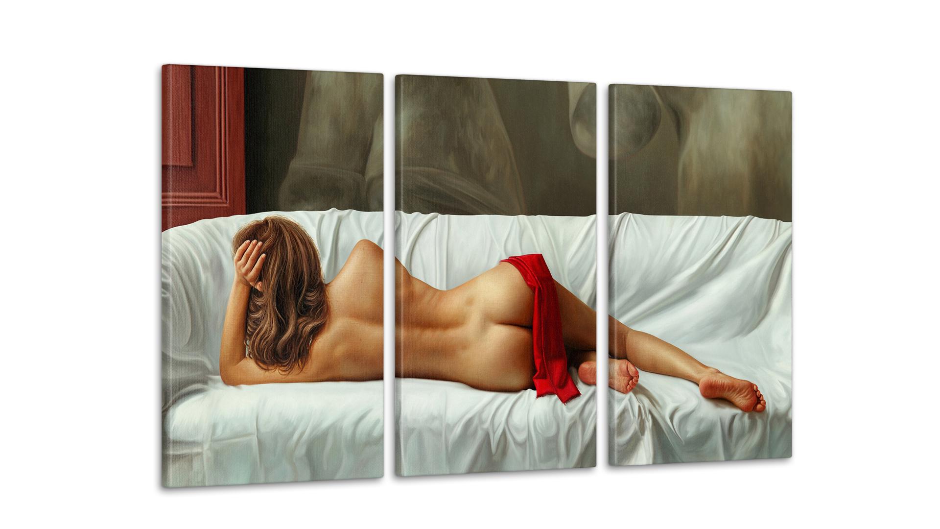 Модульная картина Девушка 53x100 см (Art-141_3А)